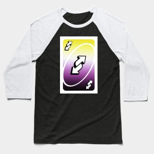 non binary uno reverse card Baseball T-Shirt